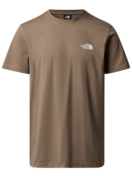 The North Face The North Face T-särk Simple Dome NF0A87NG Pruun Regular Fit
