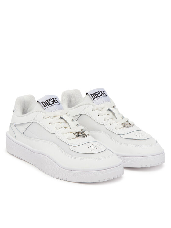 Diesel Diesel Sneakersy S-Oval Skate Low Y03511P8123 T1002 Bílá