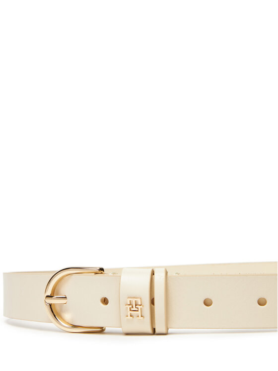 Tommy Hilfiger Tommy Hilfiger Dámsky opasok Essential Effortless 2.5 Go AW0AW16836 Écru
