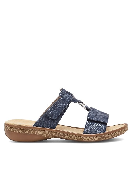 Rieker Rieker Natikači 628P9-14 Mornarsko modra