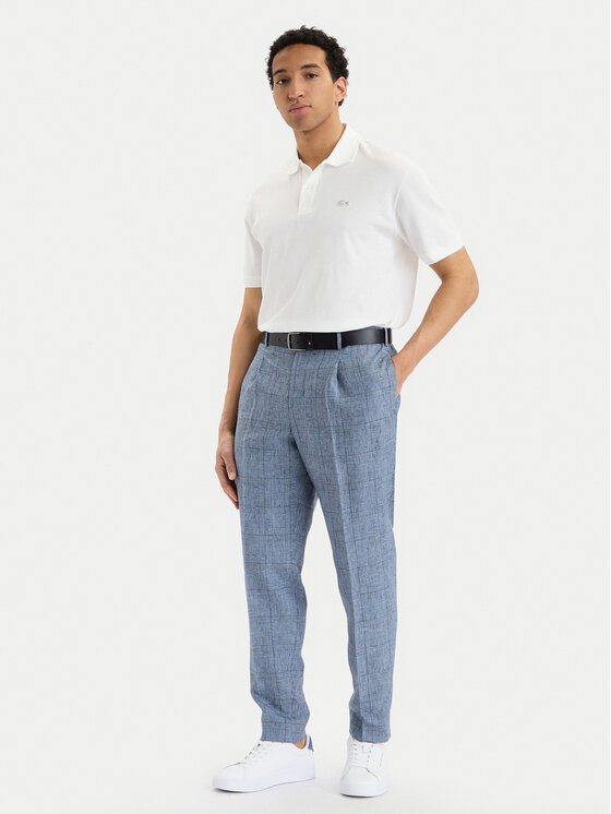 Tommy Hilfiger Tommy Hilfiger Spodnie materiałowe Smart MW0MW42715 Granatowy Regular Fit