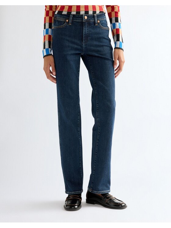 Wrangler Wrangler Jeansy STRAIGHT Niebieski Straight Leg