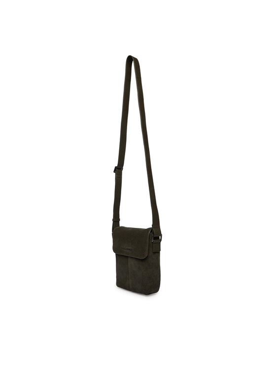 Tommy Hilfiger Tommy Hilfiger Saszetka Metal Logo Suede Crossbody Bag AM0AM14262 Zielony
