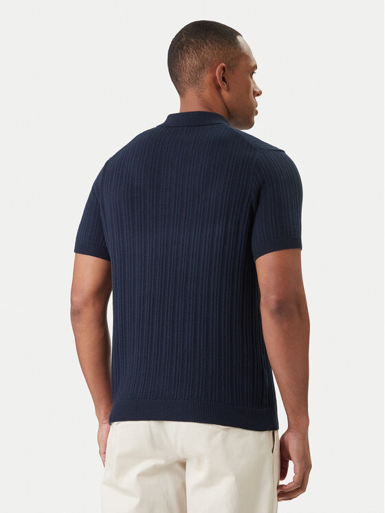 JOOP! Jeans JOOP! Jeans Тениска с яка и копчета Colinor 30101603 Тъмносин Regular Fit