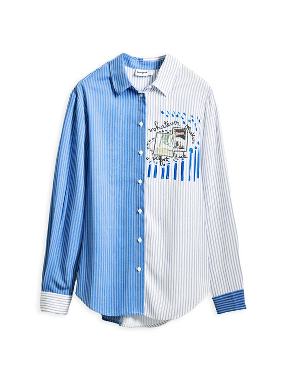 Desigual Desigual Сорочка A Perfect Ride 25SWCW36 Голубий Regular Fit