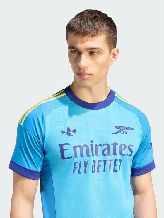 adidas adidas Koszulka techniczna 171548 Niebieski jasny Slim Fit