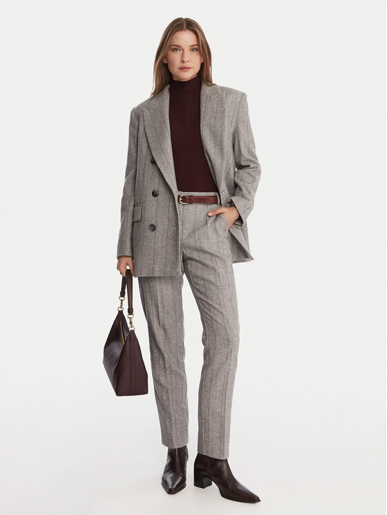 MAX&Co. MAX&Co. Marynarka Iames 2526046084200 Szary Relaxed Fit