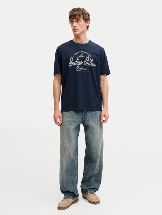 Jack & Jones Jack & Jones Tricou Denver 12291213 Albastru Relaxed Fit