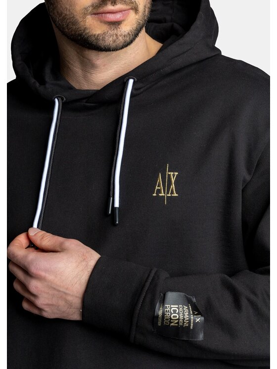 Armani Exchange Armani Exchange Mikina 8NZMPW ZJ8WZ 1200 Černá Regular Fit