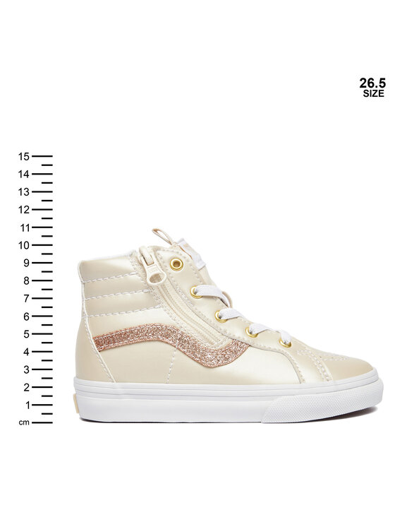 Vans Vans Sneakersy SK8-Hi Reissue Side Zip VN0007Q3DJR1 Kremowy