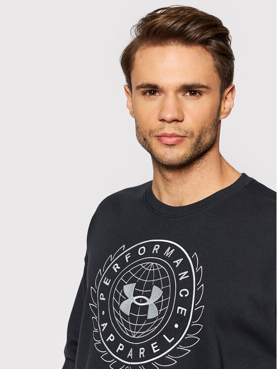 Under Armour Under Armour Bluza Rivel Fleece Alma Mater 1366298 Czarny Loose Fit
