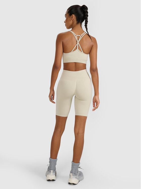 4F 4F Szorty sportowe MULTI ACTIVE Beżowy Slim Fit
