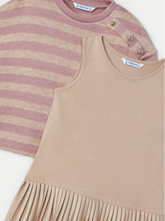 Mayoral Mayoral Set Pullover und Kleid 4932 Rosa Regular Fit