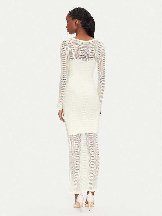 Marciano Guess Marciano Guess Φόρεμα υφασμάτινο 5GGK45 5869Z Λευκό Regular Fit