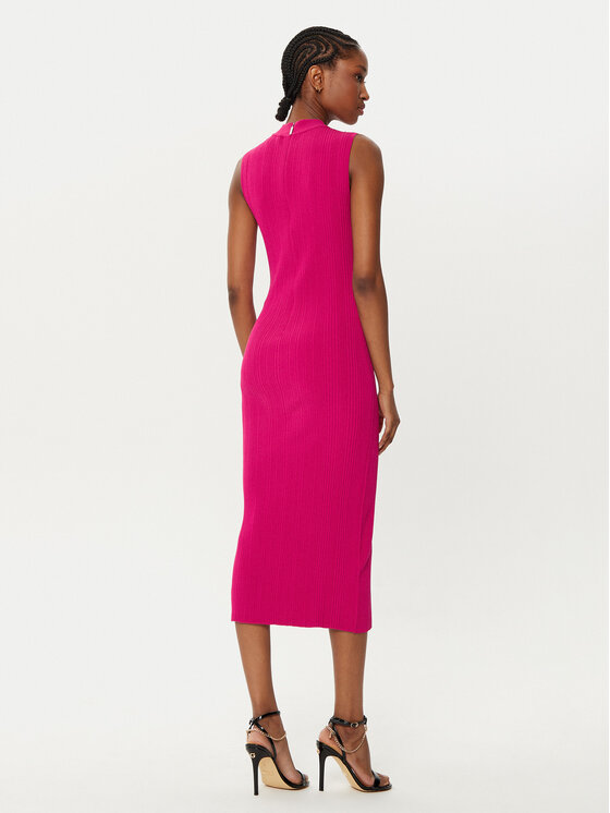 MICHAEL Michael Kors MICHAEL Michael Kors Rochie tricotată MR582UN33D Roz Slim Fit