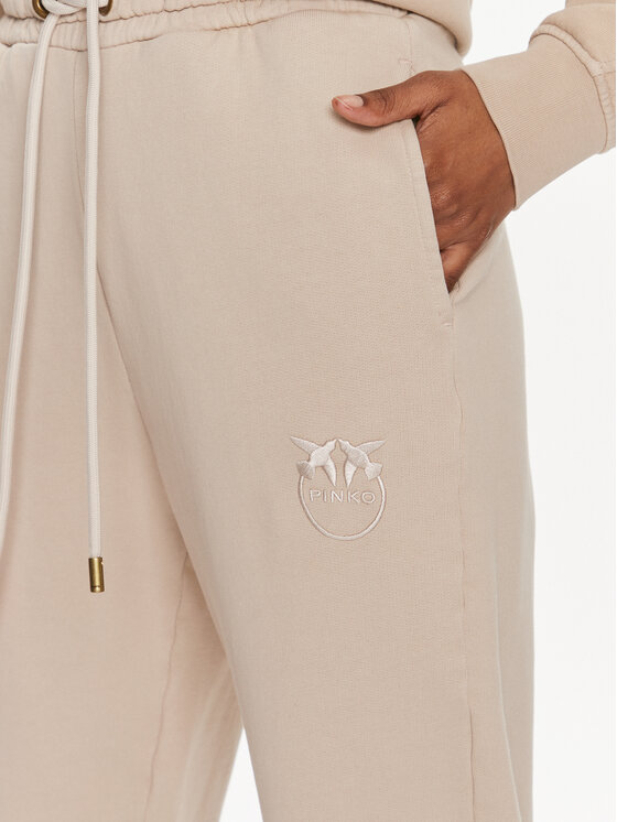 PINKO Pinko Teplákové kalhoty Carico 100371 A1N7 Béžová Regular Fit