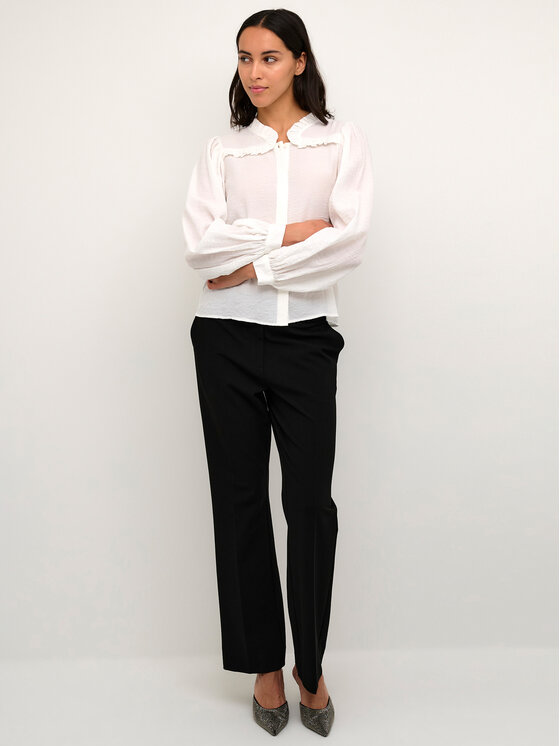 Karen by Simonsen Karen by Simonsen Блуза Kayakb 10104544 Бял Classic Fit