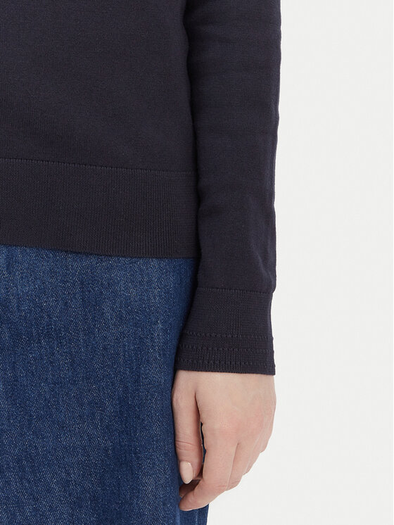 Tommy Hilfiger Tommy Hilfiger Pulover WW0WW42049 Bleumarin Regular Fit