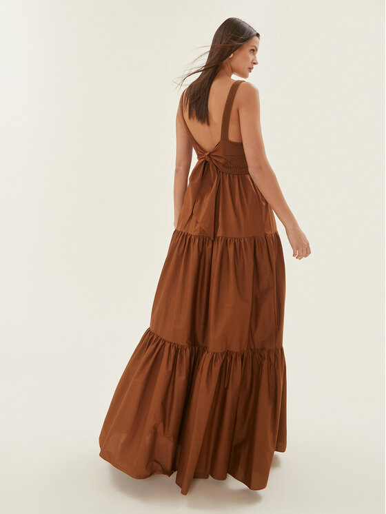 Liu Jo Liu Jo Лятна рокля MA4070 MA23A Кафяв Regular Fit