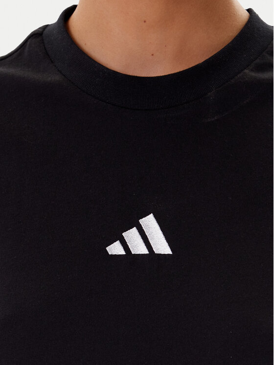 adidas adidas T-Shirt Essentials 3-Stripes JD0846 Czarny Regular Fit