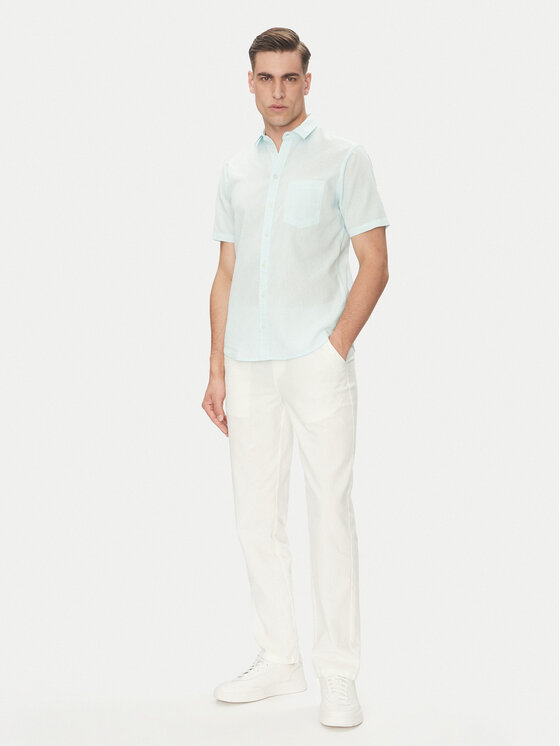 Blend Blend Поло 20718374 Голубий Regular Fit