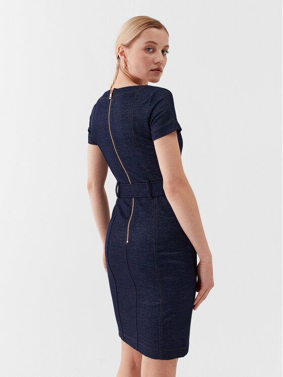 Guess Guess Hétköznapi ruha W3YK70 KBU70 Sötétkék Bodycon Fit