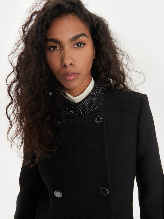 Morgan Morgan Vuneni kaput 242-GSUZI Crna Slim Fit