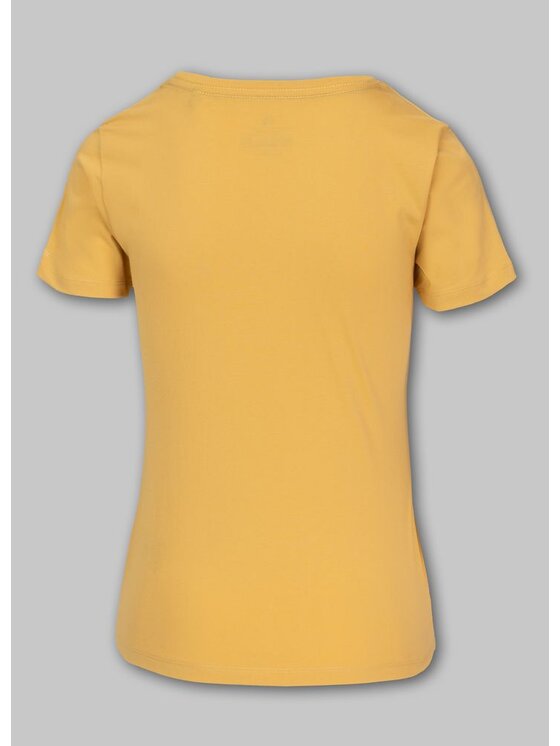 PITBULL PITBULL T-Shirt Koszulka damska HEARTIE S Żółty Regular Fit