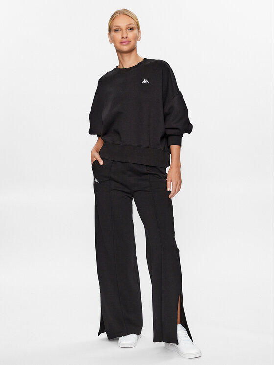 Kappa Kappa Pulóver 313022 Fekete Loose Fit