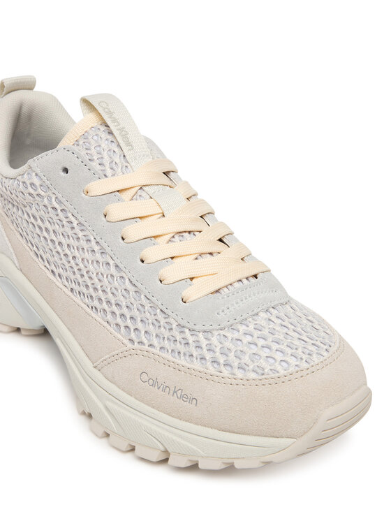 Calvin Klein Calvin Klein Сникърси Hike Runner Lace Up Techmix YW0YW02030 Екрю