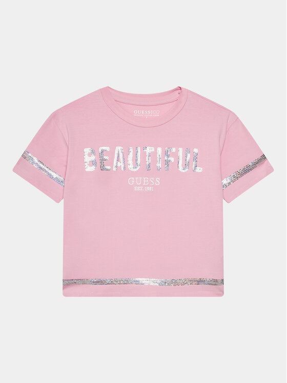 Tricou Guess Copii, Mărimea: 8Y, Roz, J4RI08 K6YW4