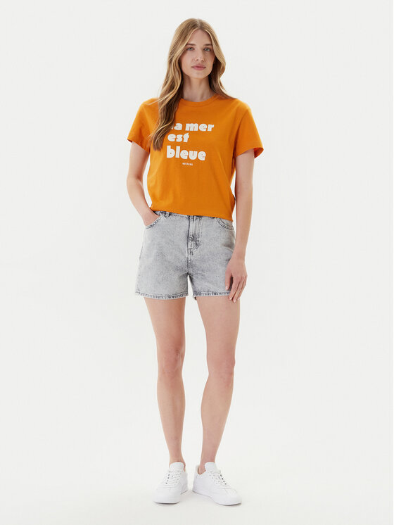 Mustang Mustang Szorty jeansowe Charlotte 1016558 Szary Mom Fit