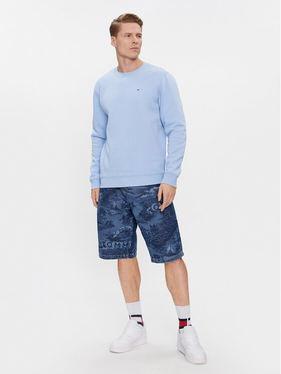Tommy Jeans Tommy Jeans Jeans kratke hlače Aiden DM0DM18787 Modra Baggy Fit
