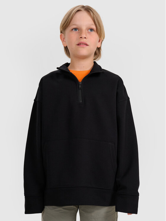 4F 4F Bluza URBAN COMMUTER Czarny Regular Fit