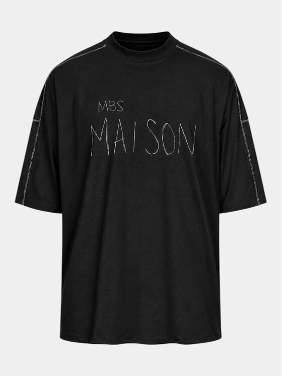MADE BY SOCIETY MADE BY SOCIETY T-Shirt Deep - T17706 Czarny Basic Fit
