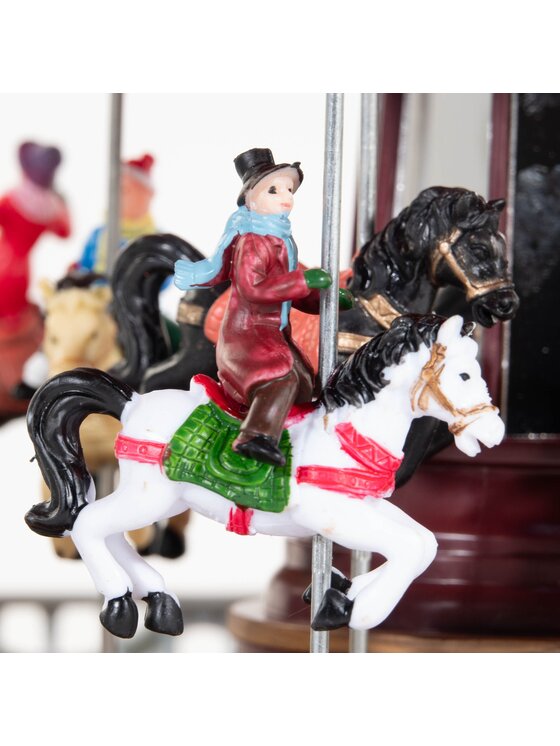 MIAhome MIAhome Dekoracja grająca karuzela LED MERRY-GO-ROUND Kolorowy