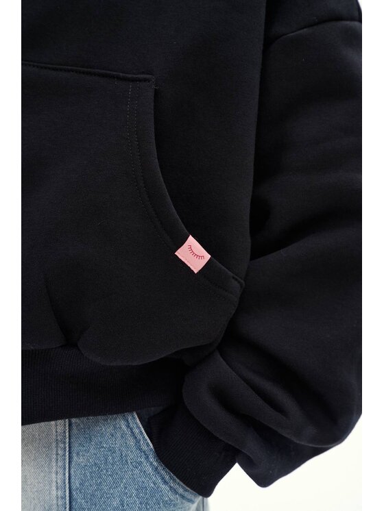 NAOKO NAOKO Bluza Soulmate Lobster Czarny Oversize