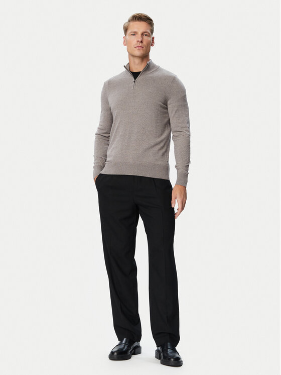 BOSS BOSS Džemper H-Ebenji  50565499 Svijetlo smeđa Regular Fit