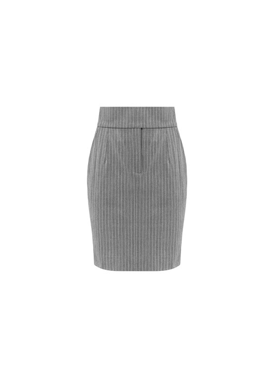 MANDRAGORA MANDRAGORA Maxi sukně Gante Šedá Slim Fit
