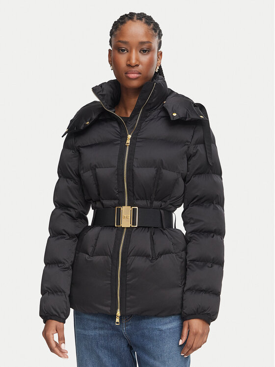 Elisabetta Franchi Elisabetta Franchi Žieminė striukė PI-92D-66E2 Juoda Slim Fit