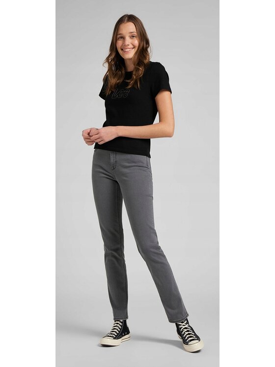 Lee Lee Jeansy Elly Szary Slim Fit