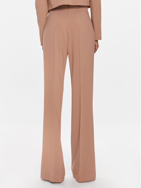 PINKO Pinko Hlače iz tkanine 100055 A14I Rjava Straight Fit
