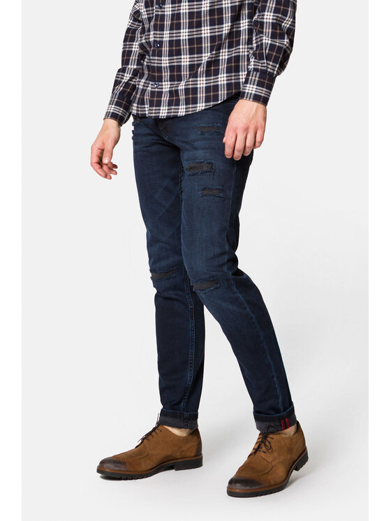 Lancerto Lancerto Jeansy Eloy SP113222000024 Granatowy Slim Fit