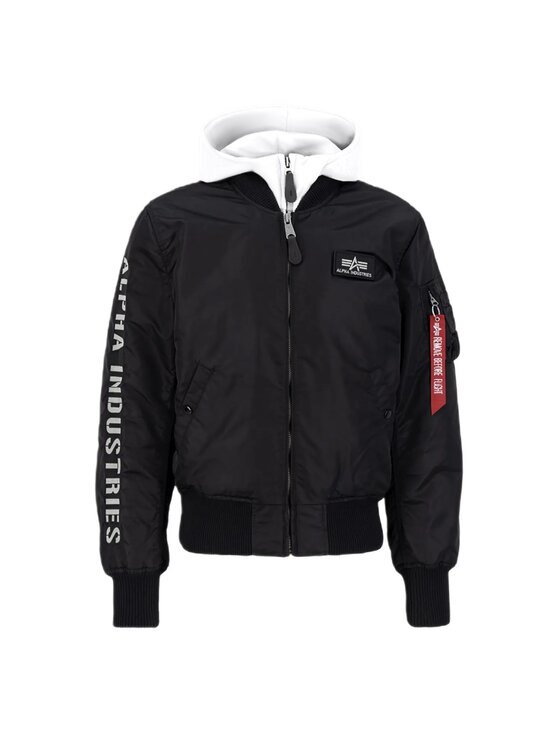 Alpha Industries Alpha Industries Kurtka bomber MA-1 D-Tec SE 133104 Biały Regular Fit