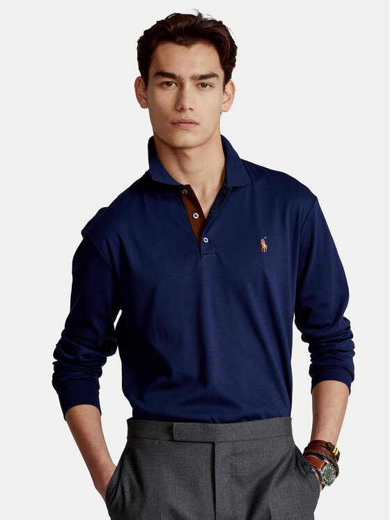 Polo Ralph Lauren Polo Ralph Lauren Pólóing 710671785001 Sötétkék Slim Fit