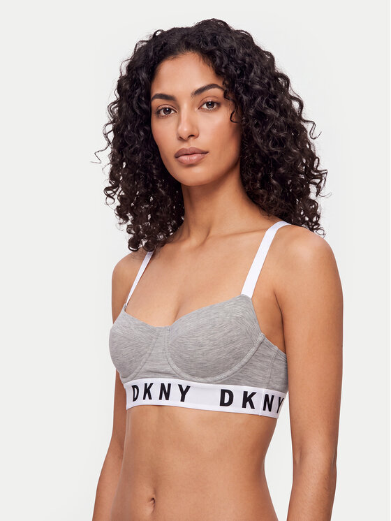 DKNY DKNY Сутиен с банели DK4521 Сив