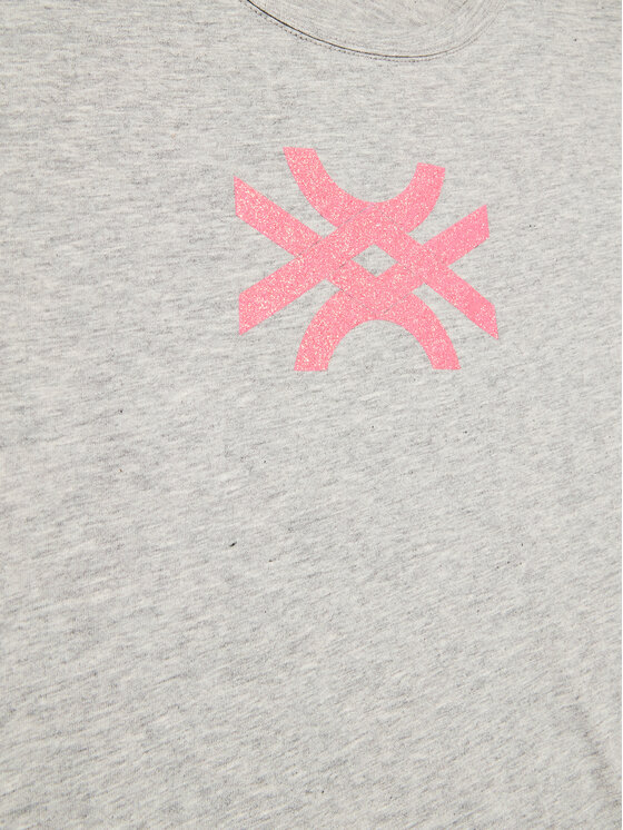 United Colors Of Benetton United Colors Of Benetton T-Shirt 3I1XC10C0 Szary Regular Fit
