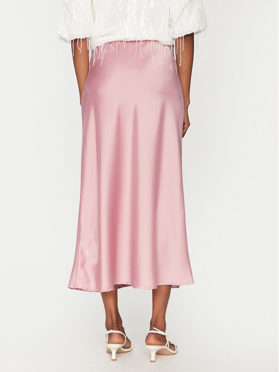 YAS YAS Trapézová sukně Pella 26030737 Růžová Regular Fit