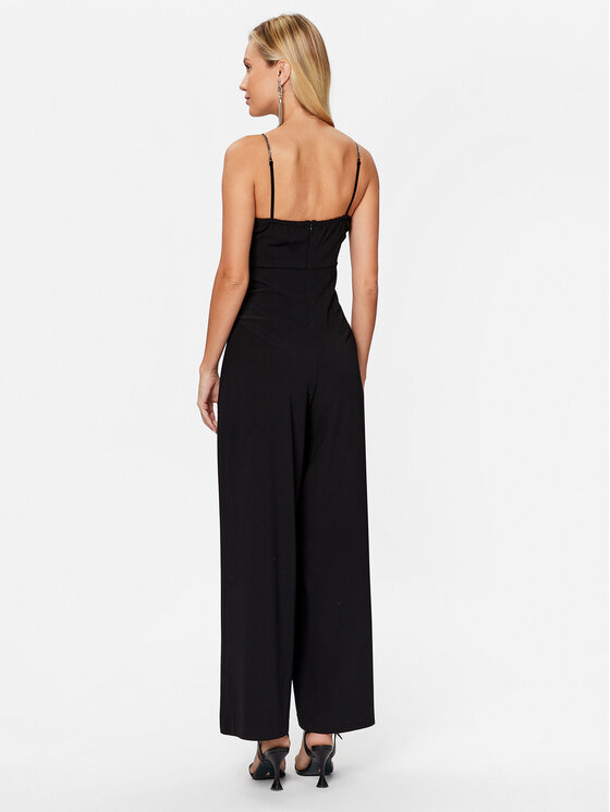 Sisley Sisley Jumpsuit 41AYLT00D Nero Regular Fit