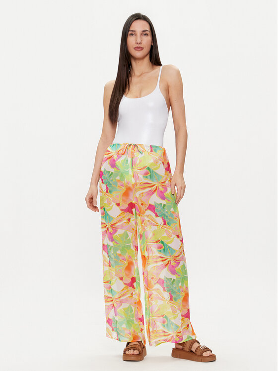 Seafolly Seafolly Spodnie materiałowe 55192-PA Kolorowy Relaxed Fit